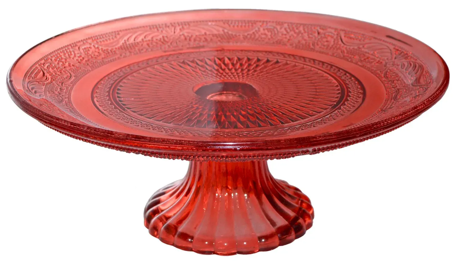 PATERA szklana MAŁA 5937 czerwona PATERA szklana MAŁA 5937 czerwona