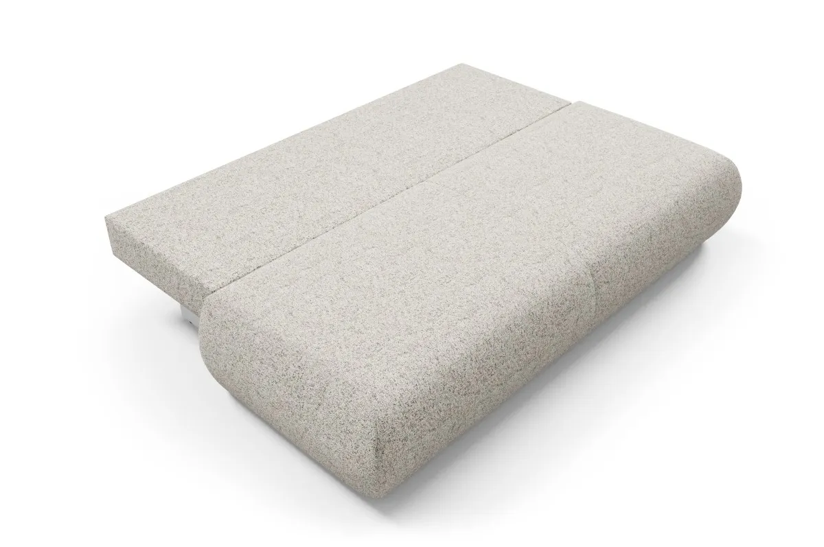 Sofa rozkładana z pojemnikiem PUENTE 214 cm beżowa