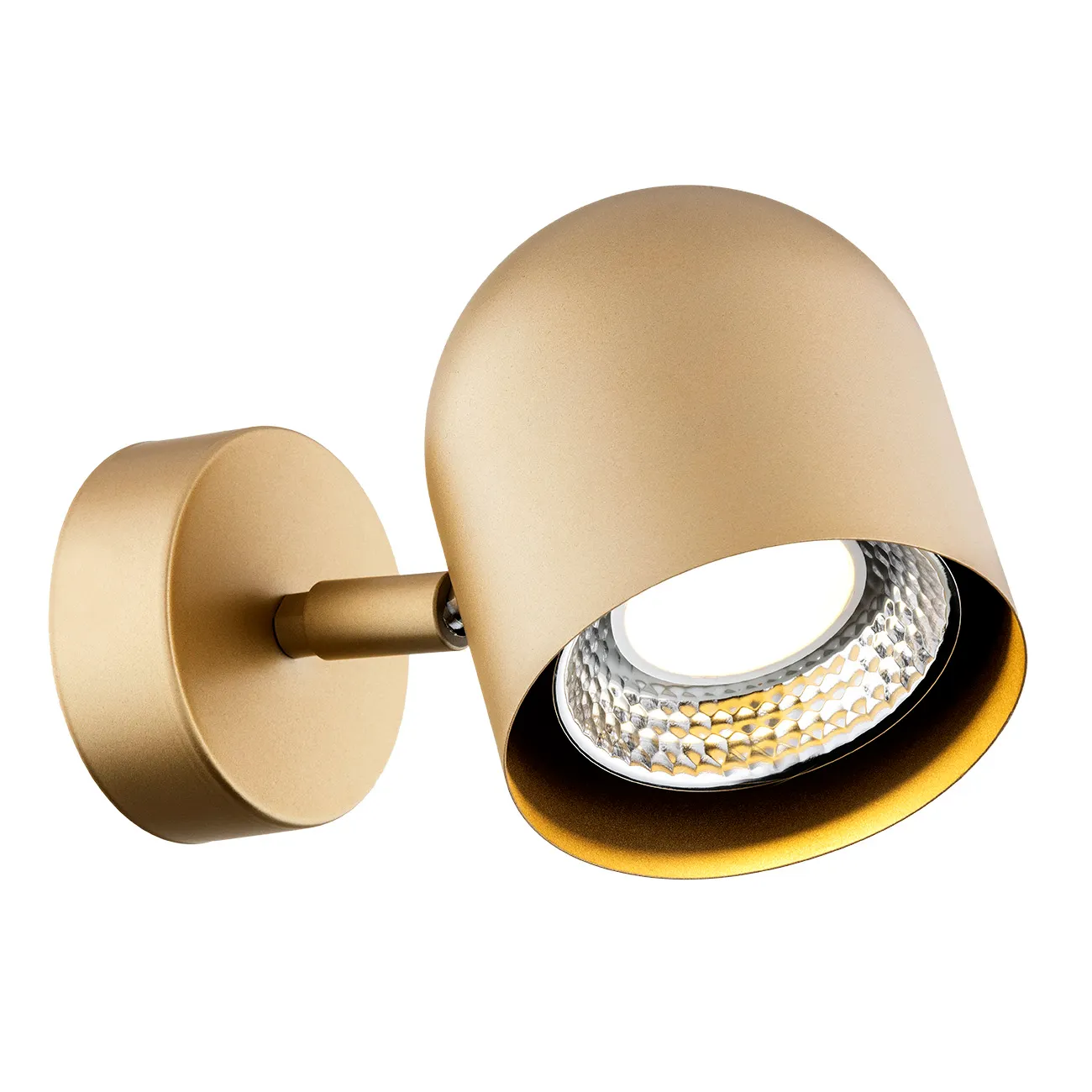 Kinkiet plafon ISOLA metalowy złoty mat regulowany - 8260