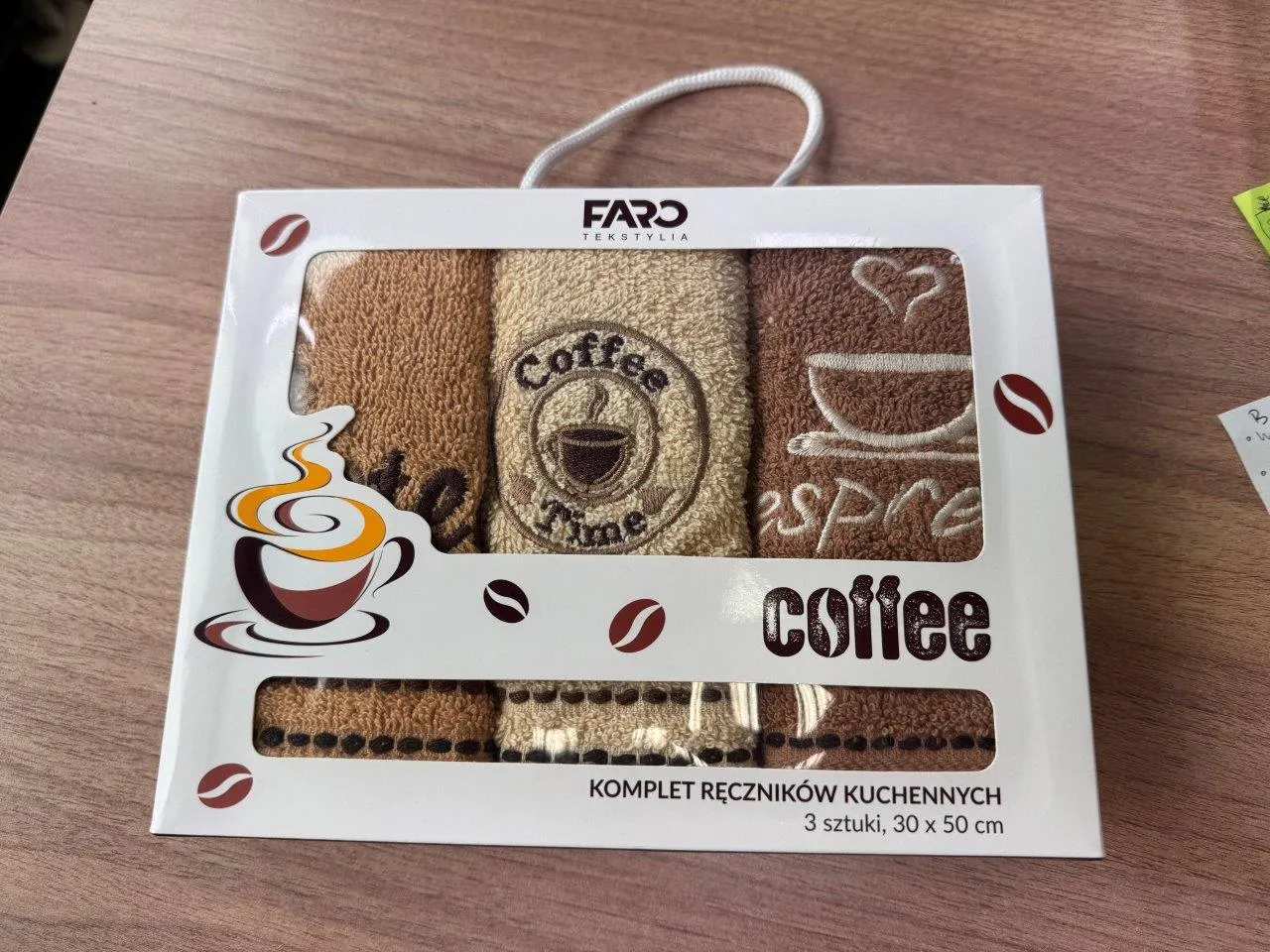Ręczniki kuchenne 30x50 zestaw 3 szt. COFFEE 001 - FARO_28547