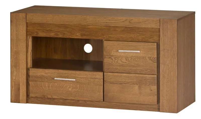 Szafka 1-drzwiowa z szufladą RTV VELVET 24 drewniana dąb rustical 111x58x42cm