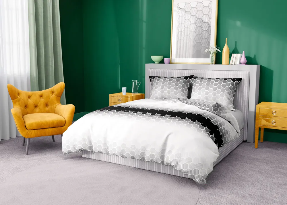 Pościel komplet GLAMOUR 018 bawełna 100% 160X200+2x70X80 wielokolorowy - FARO_26087