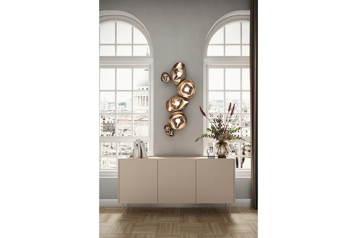 Komoda DESIN 170 3D - kremowa - dąb nagano - B_148978