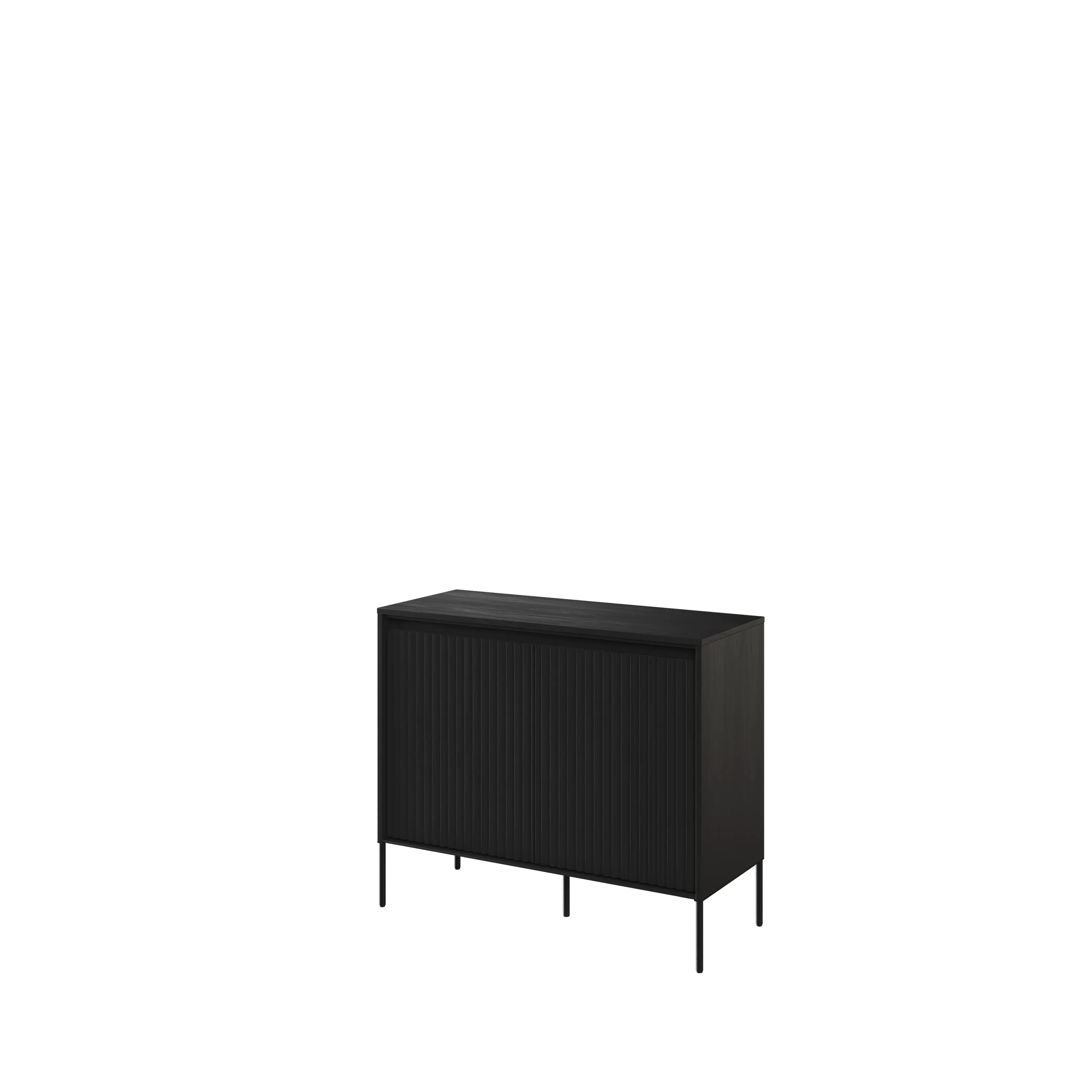 Komoda z oświetleniem TREND TR-02 2D czarna