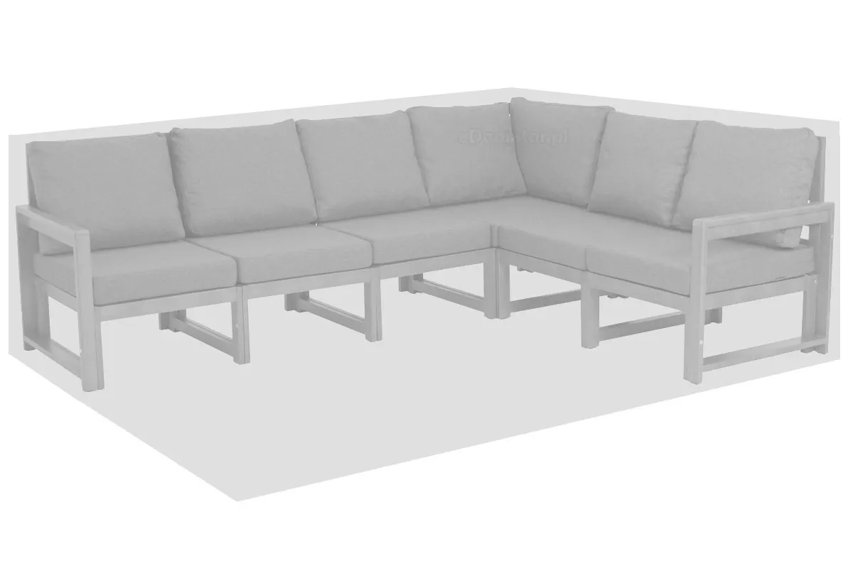 Duży pokrowiec na meble ogrodowe 260x200x82cm -zielony - FE5906948117235