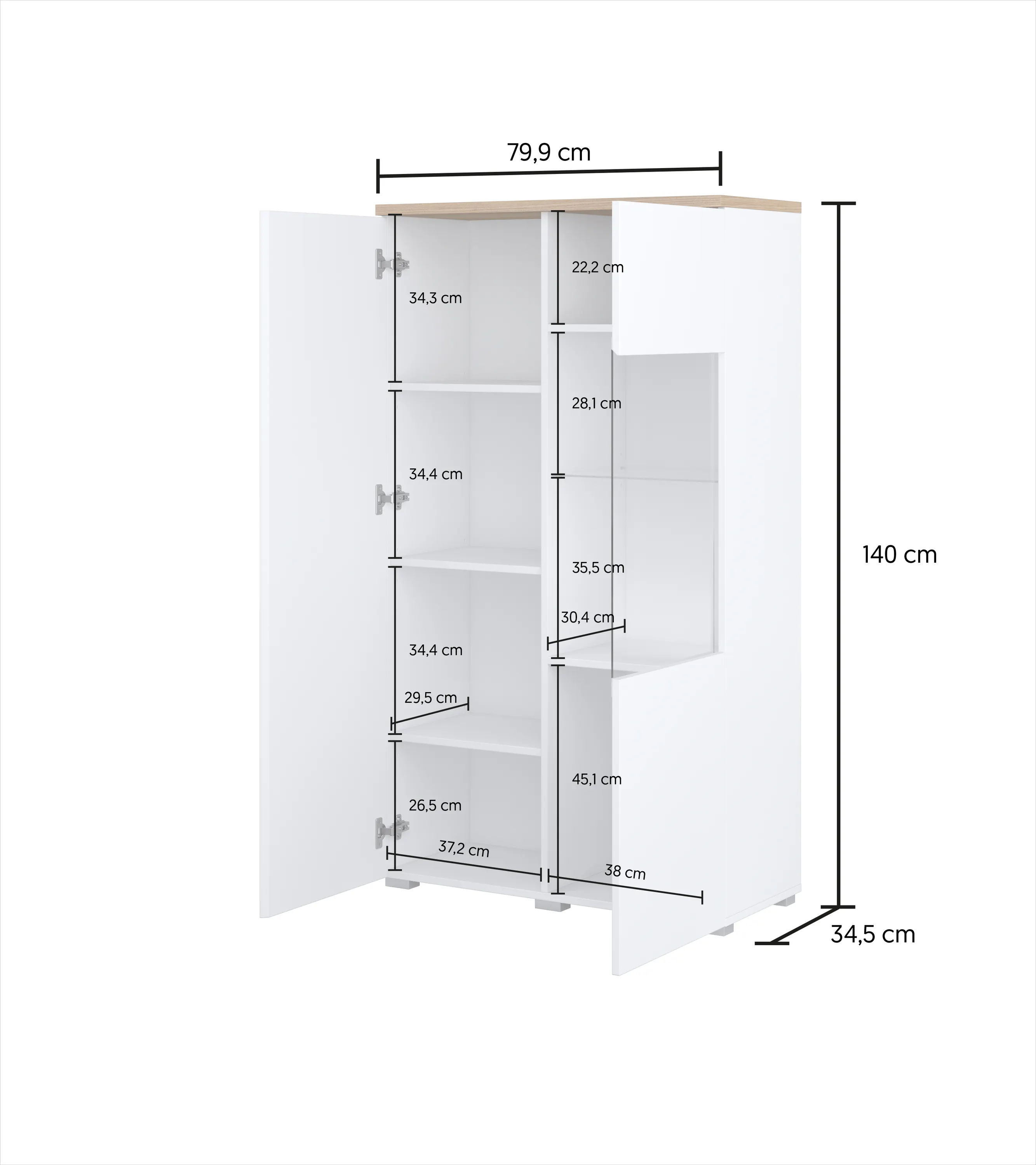 szafa, szafka, meble, biały, regał