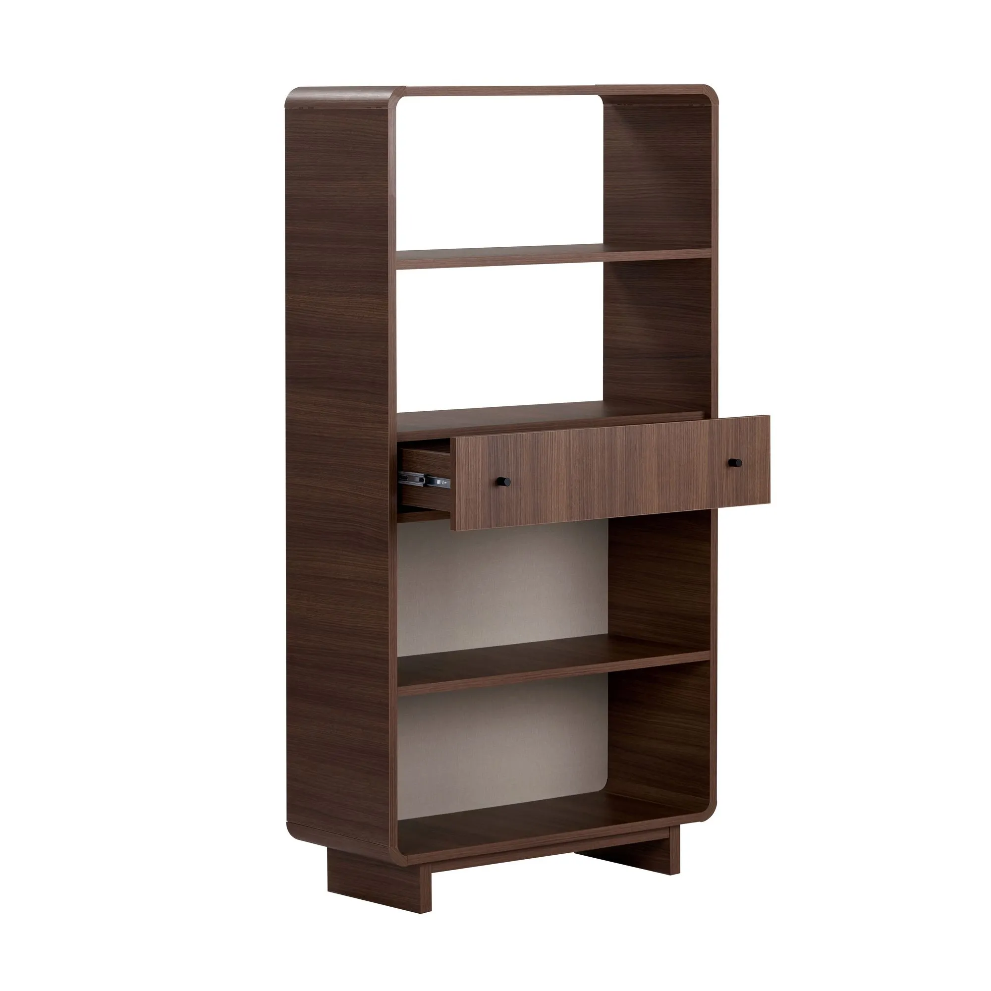 Regał otwarty SENZA z szufladą 78 cm orzech Milano - ASI_632NRD1118