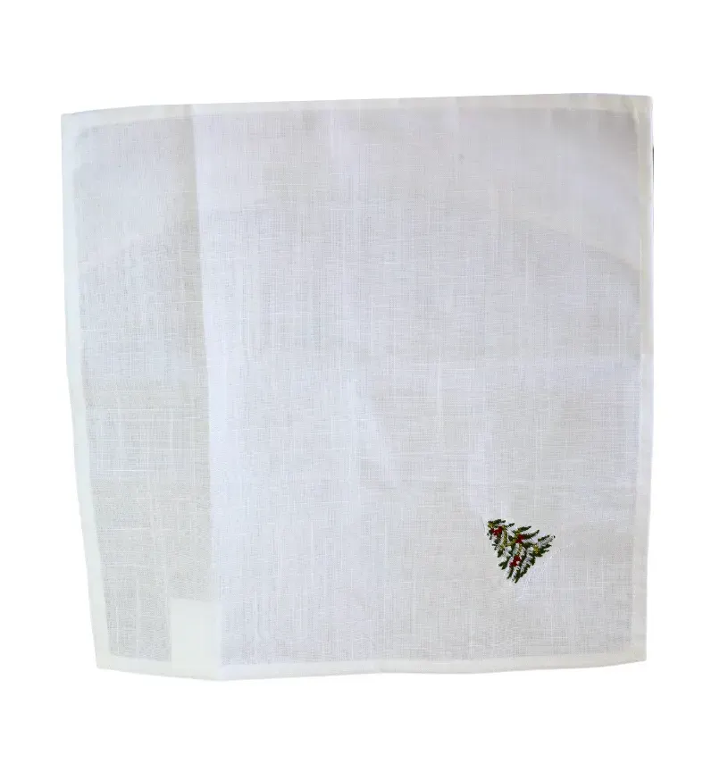 Serwetka z choinką 40x40CM biała Serwetka z choinką 40x40CM biała