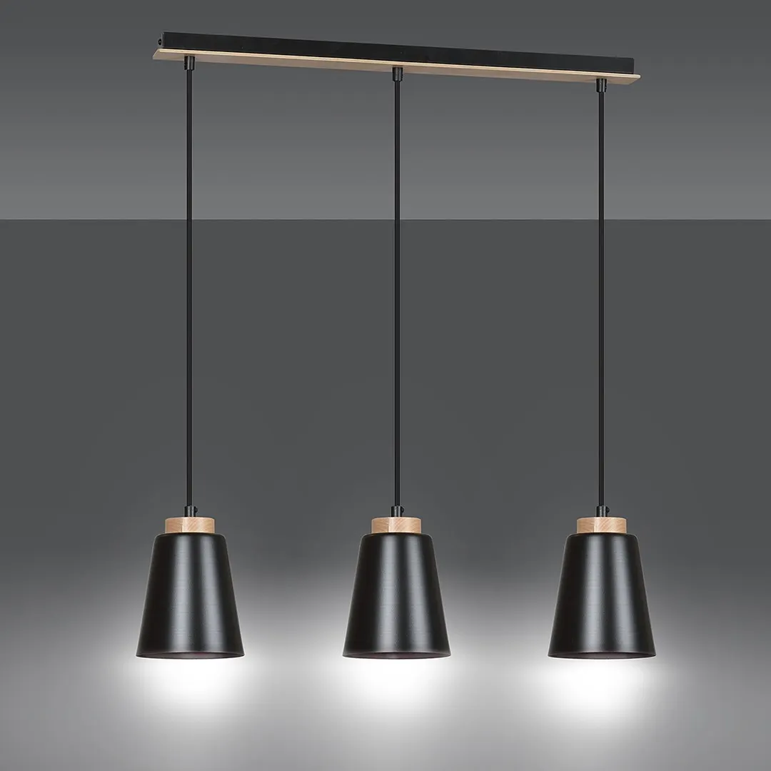 Lampa wisząca BOLERO Czarny 442/3 - 442/3