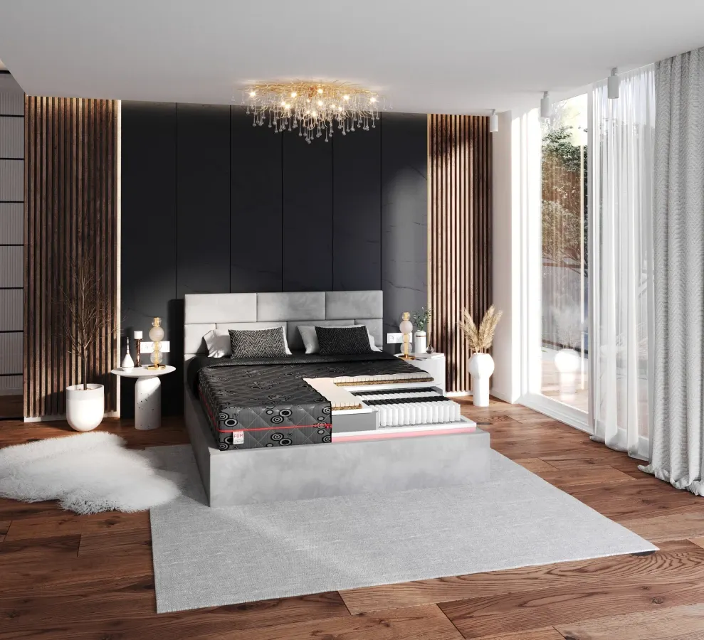Materac multipocketowy FORZA - 120 x 200 - H4 twardy / H3 średnio twardy — zdjęcie 4