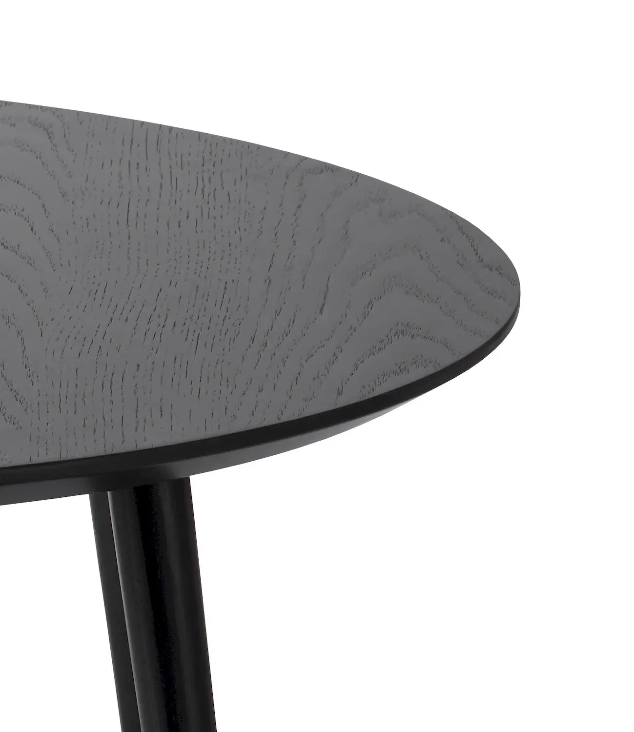 Zestaw stolików kawowych ADDA 2szt. (FI 58cm - FI88cm) - czarny - UN_48584640