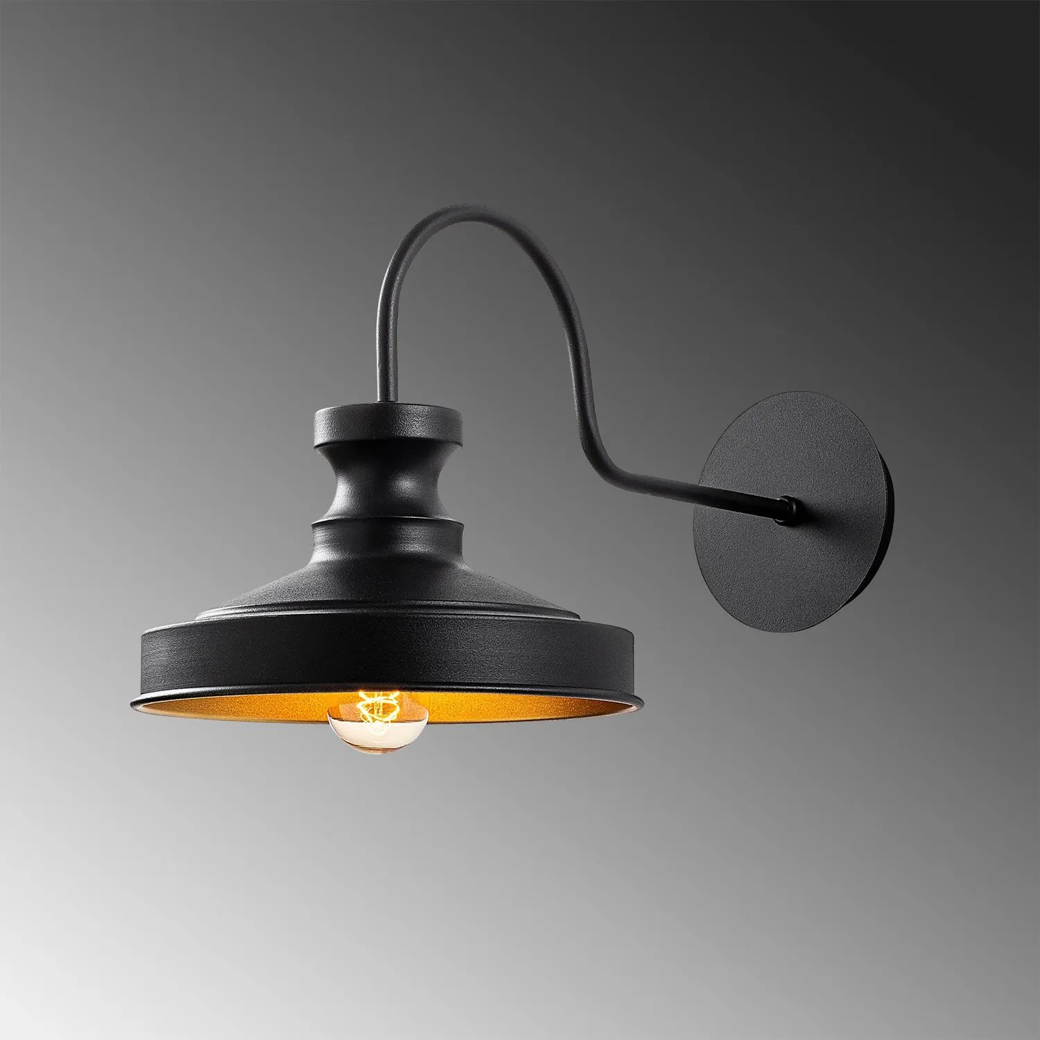 Lampa ścienna BERCESTE A czarna - ASI_521SHN2145