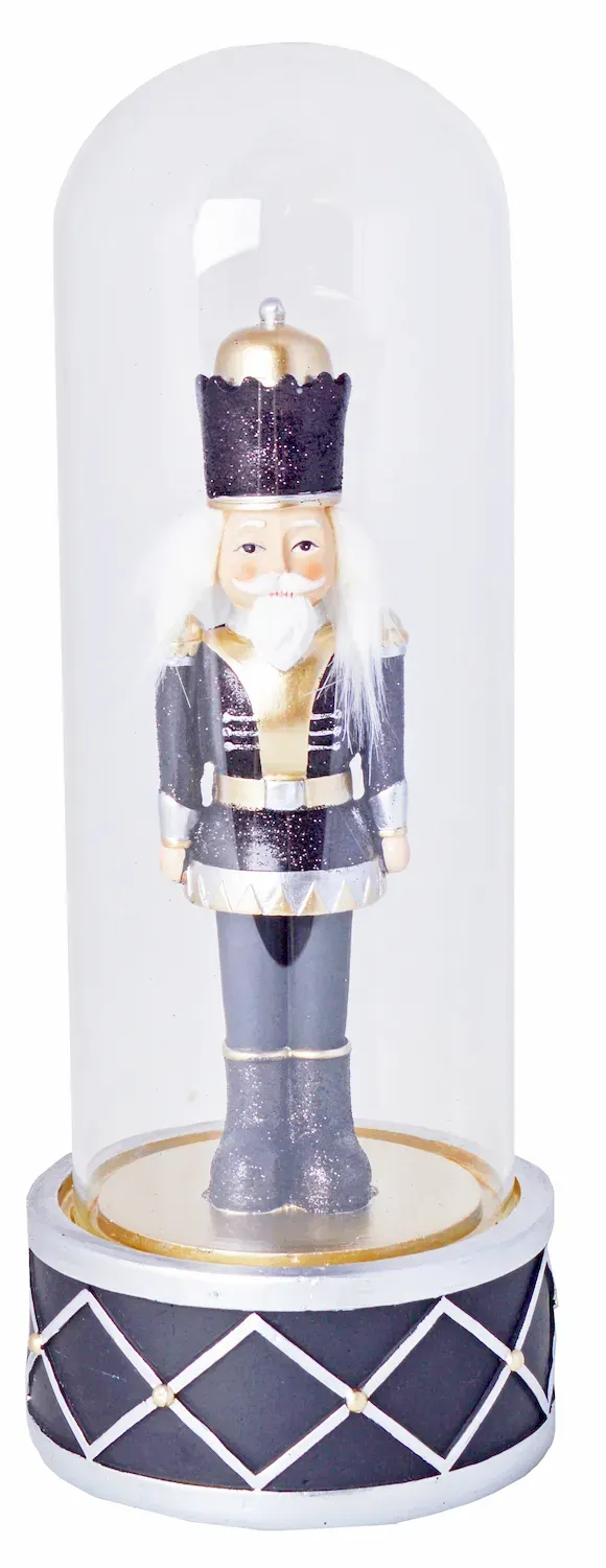 Figurka w szkle DZIADEK DO ORZECHÓW 3573 czarny