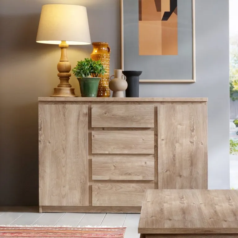 FRIBO FRIK03 KOMODA 2D4S DĄB RIBBECK ZŁOTY - 6000000009516