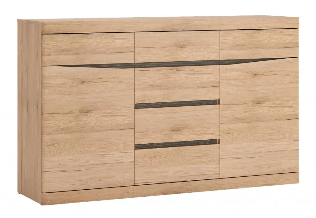 KOMODA 2-drzwiowa z 6 szufladami SUMMER TYP 41 Dąb Sanremo jasny, Arusha