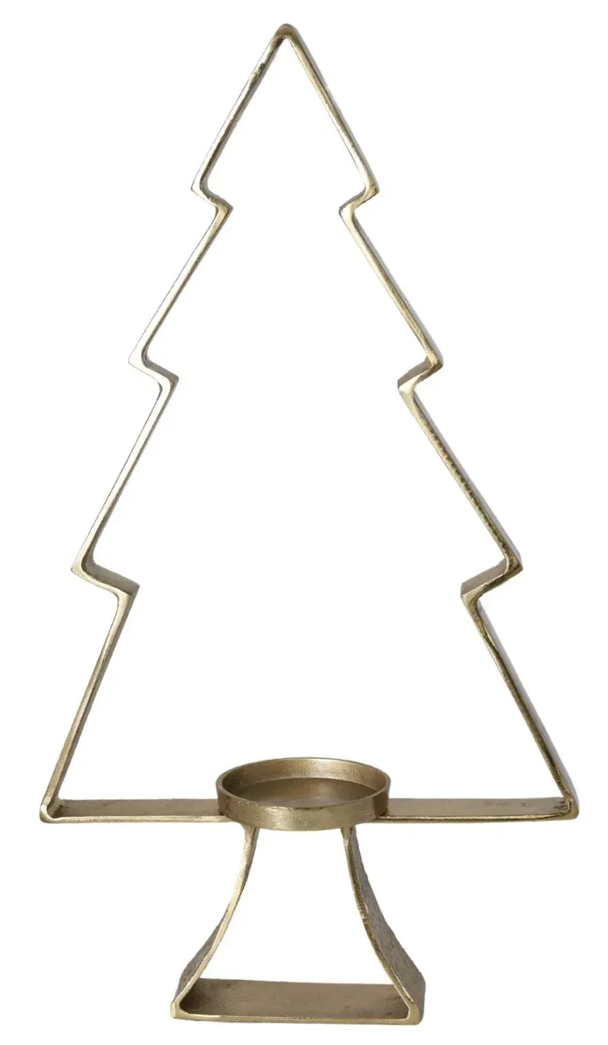 ŚWIECZNIK metalowy CHOINKA ŚREDNIA złoty ŚWIECZNIK metalowy CHOINKA ŚREDNIA złoty