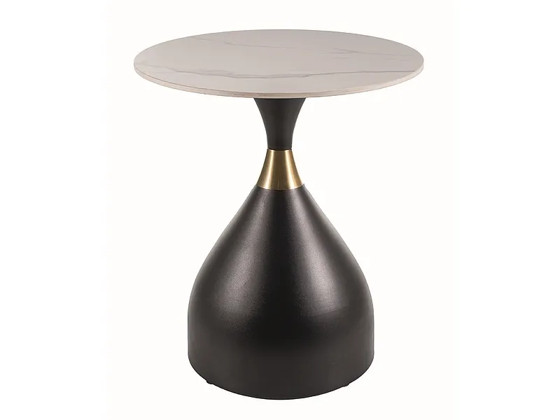 image stół, stół kawowy, marmurowa taca, metalowa podstawa, czarna baza