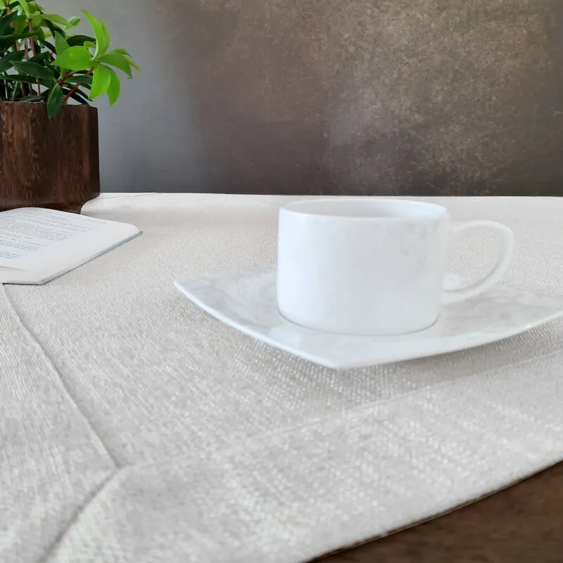 OBRUS STELLA 2 40 X 140 CM BIAŁY - EU_390400