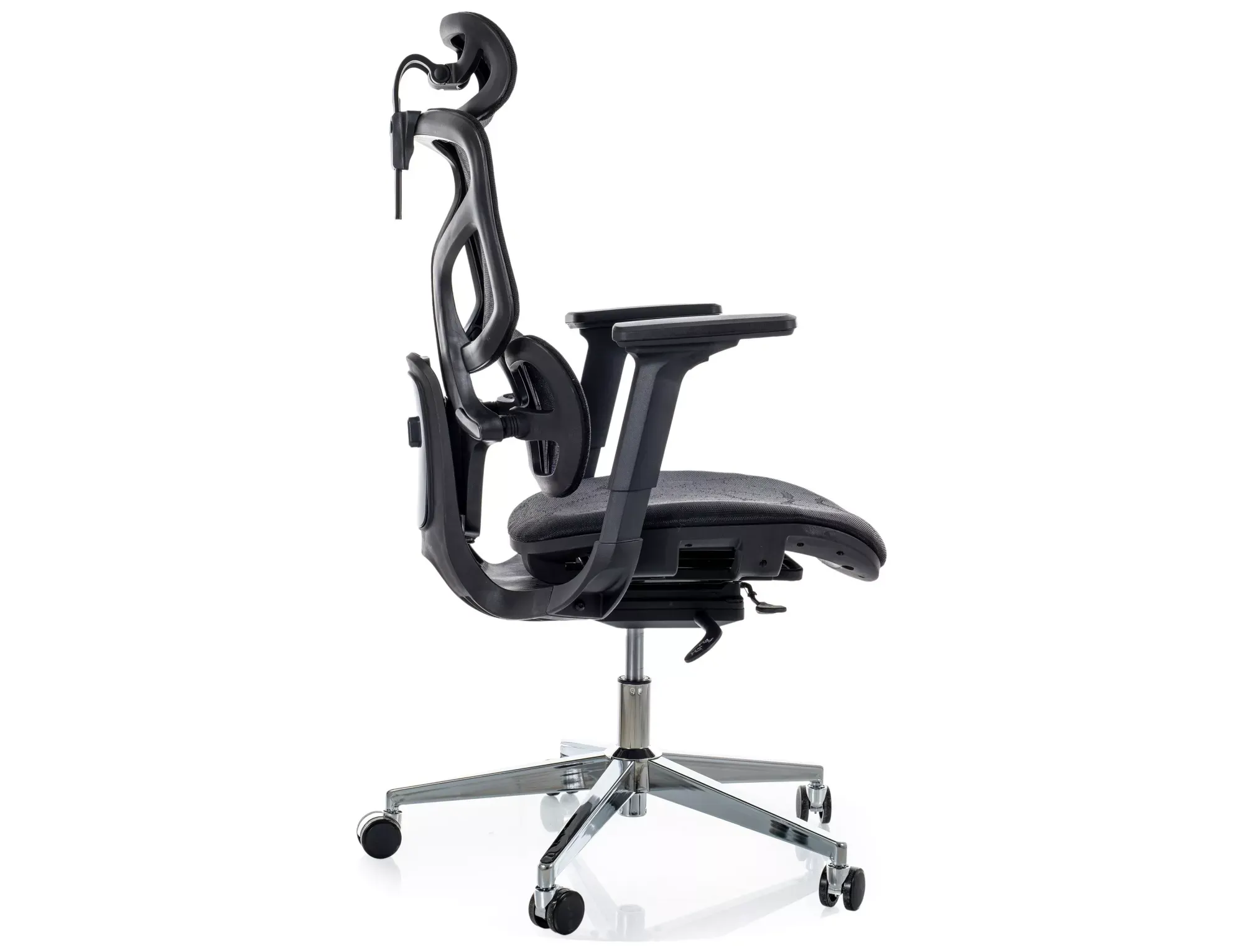 Fotel obrotowy ergonomiczny EQ-1 czarny — zdjęcie 5