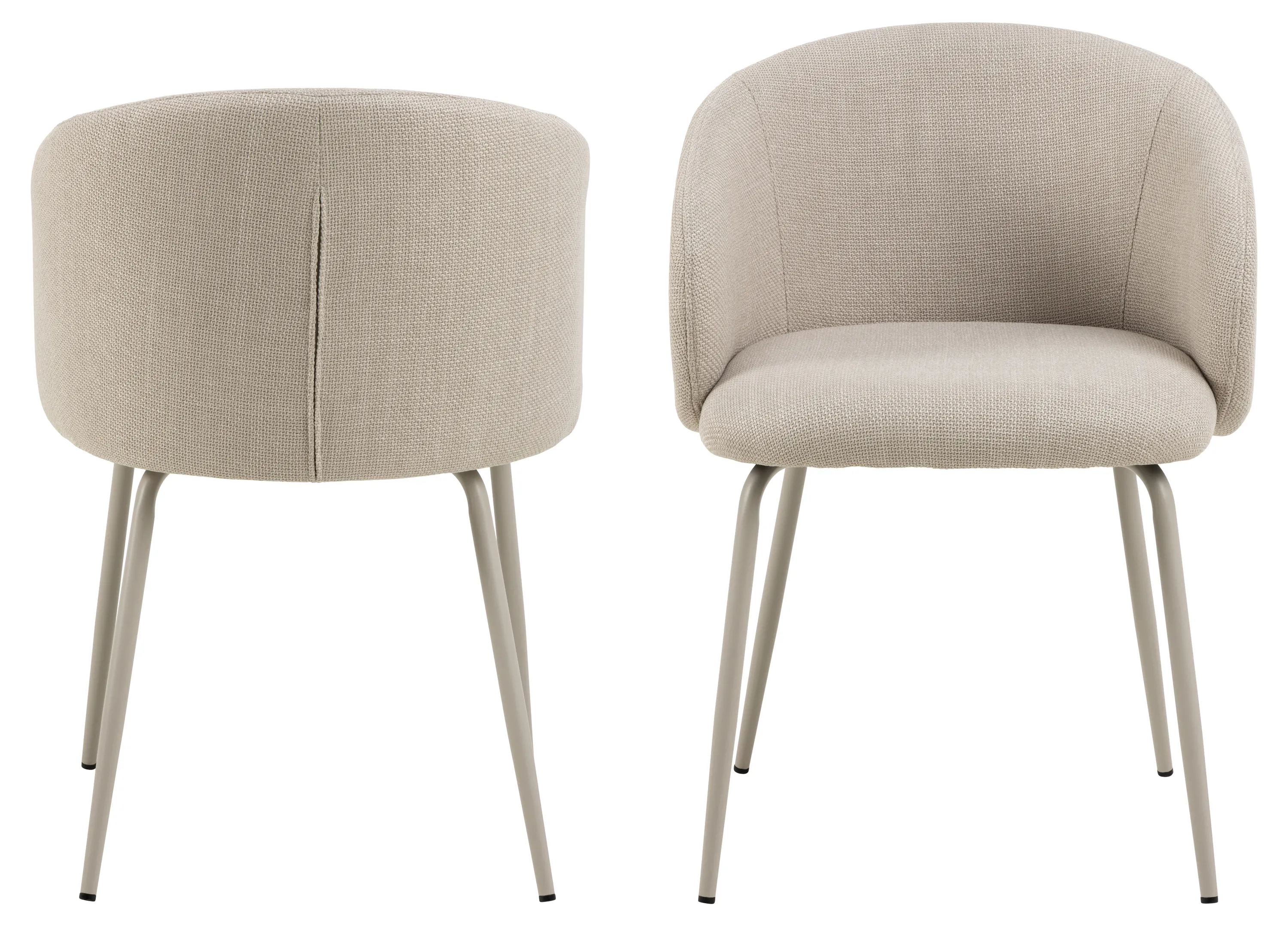 Krzesło z podłokietnikami ELEANOR beżowy, szary - 0000108177