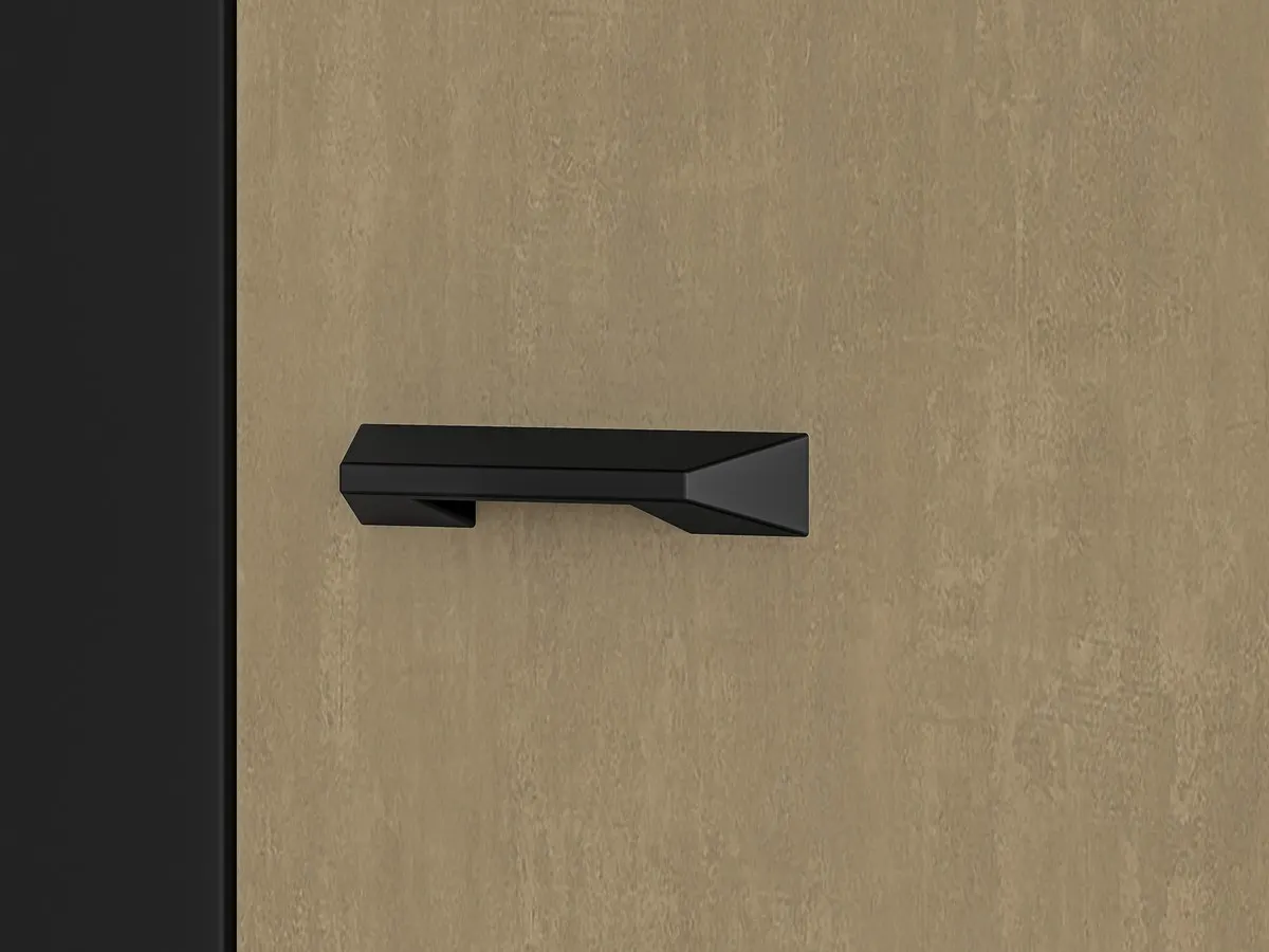 Szafa 3-drzwiowa Colt 01 dąb craft złoty, czarny, stal premium - 1COLT01-001