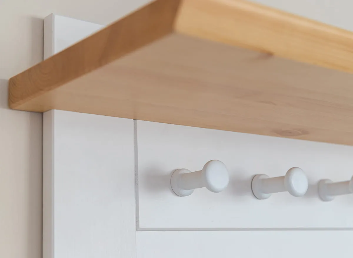 Panel z wieszakiem MARONE ELITE - biały, złocisty - PLMEL28