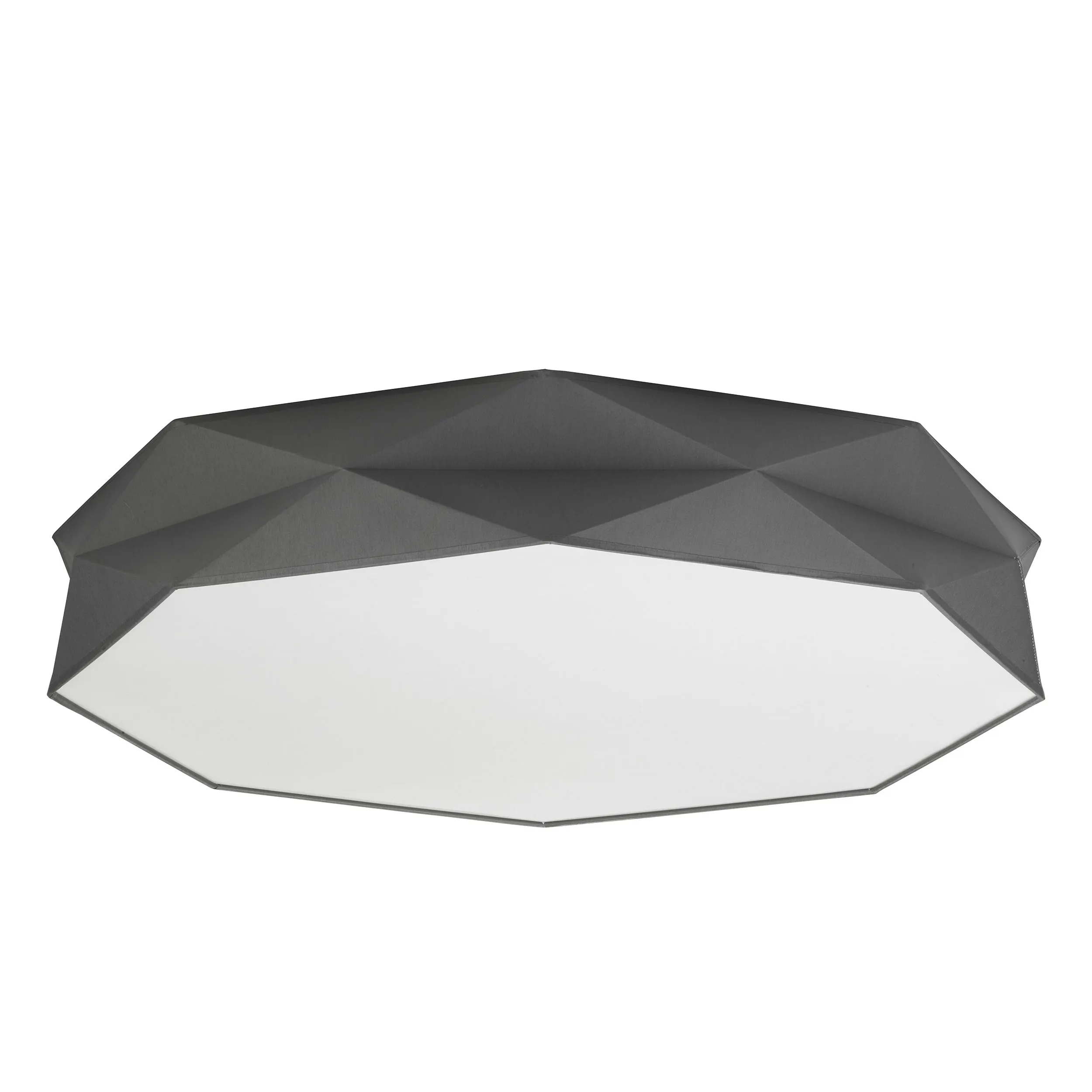 Lampa sufitowa KANTOOR szara z białym kloszem 78x17cm