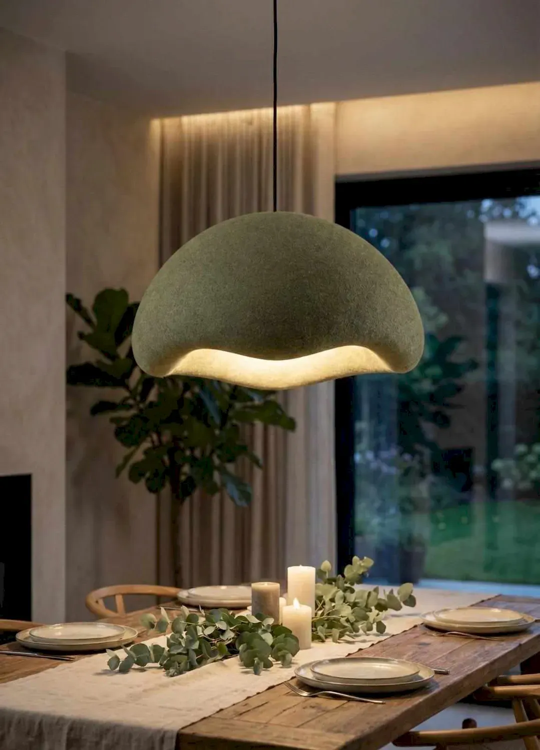 Lampa wisząca LM-01-BBYBT9 khaki 3-punktowa