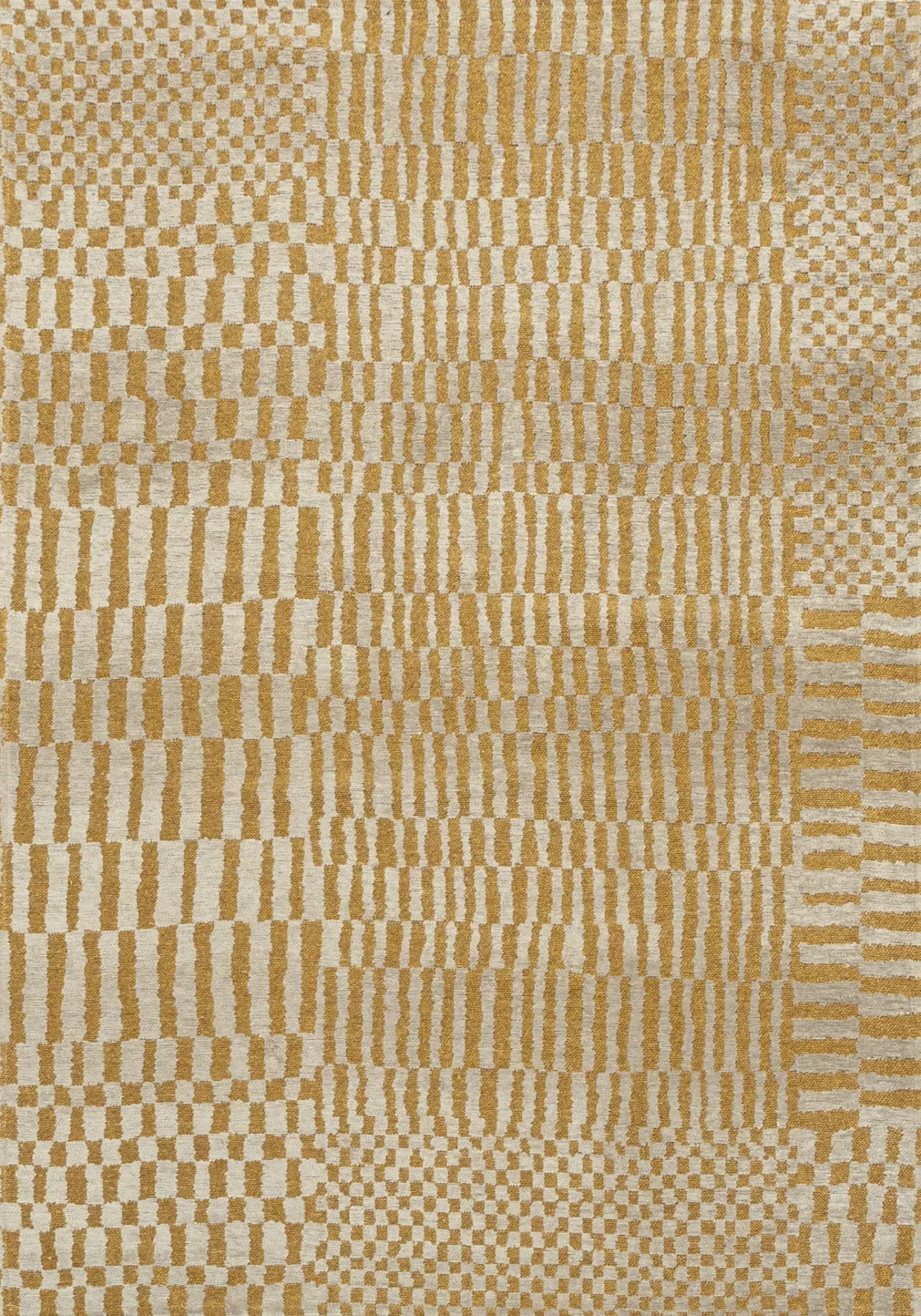 Dywan tkany płasko BERBER ERG 170x240 cm żółty szary (9648)