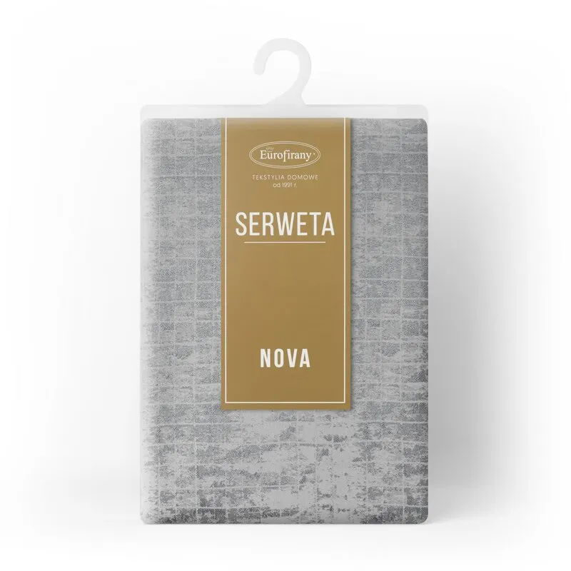 OBRUS ALINA 85 X 85 CM SREBRNY - EU_440374