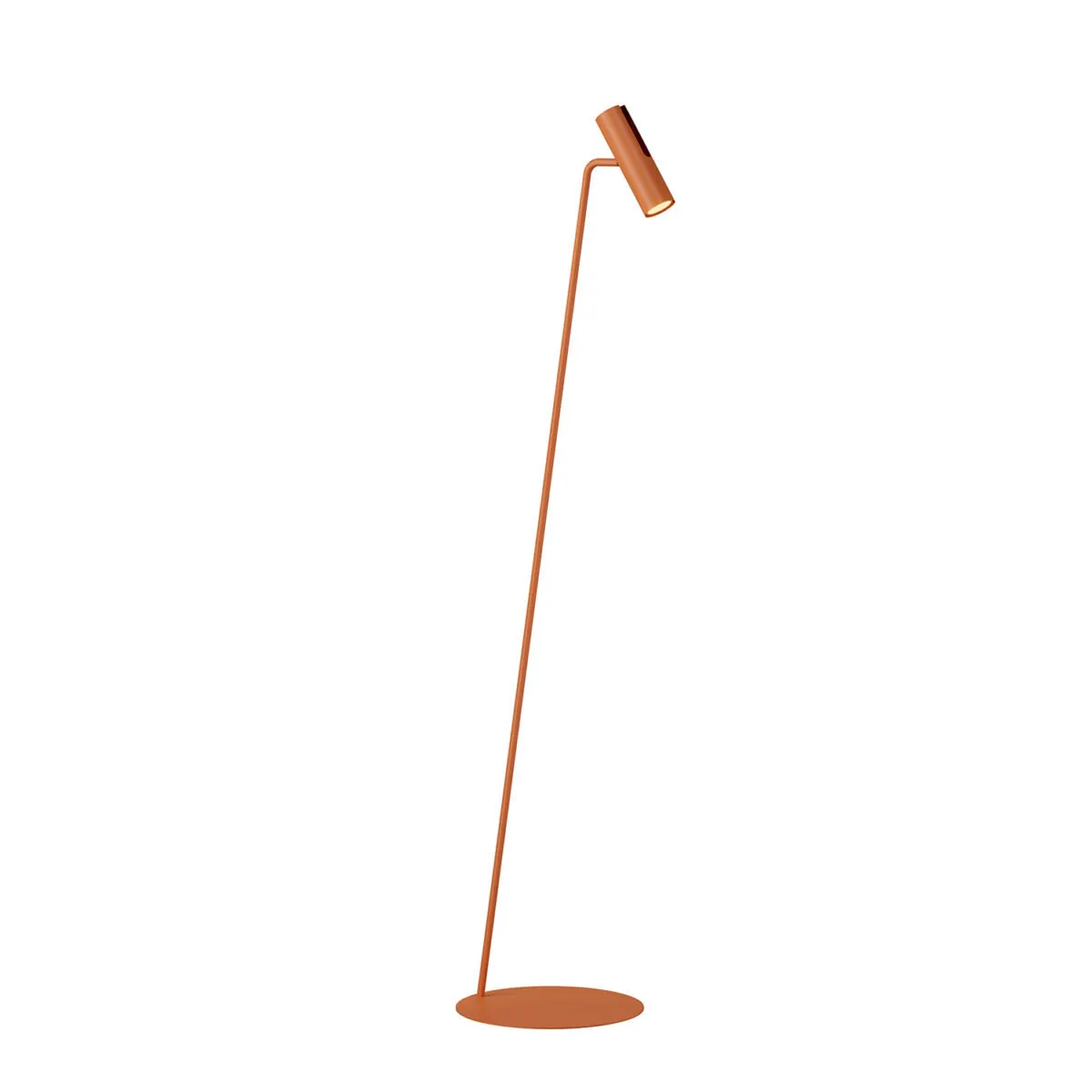 lampa podłogowa, orange, metal, stylowa, reflektor