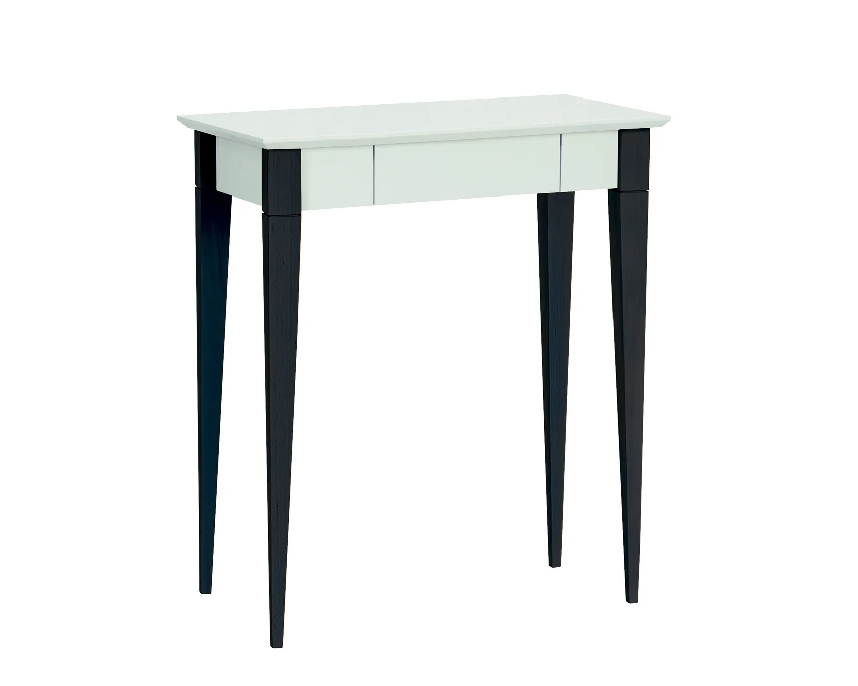 Biurko z szufladą MIMO 65x40 miętowy blat/czarne drewniane nogi Meble, Tabela, Biurko, Stół do jadalni