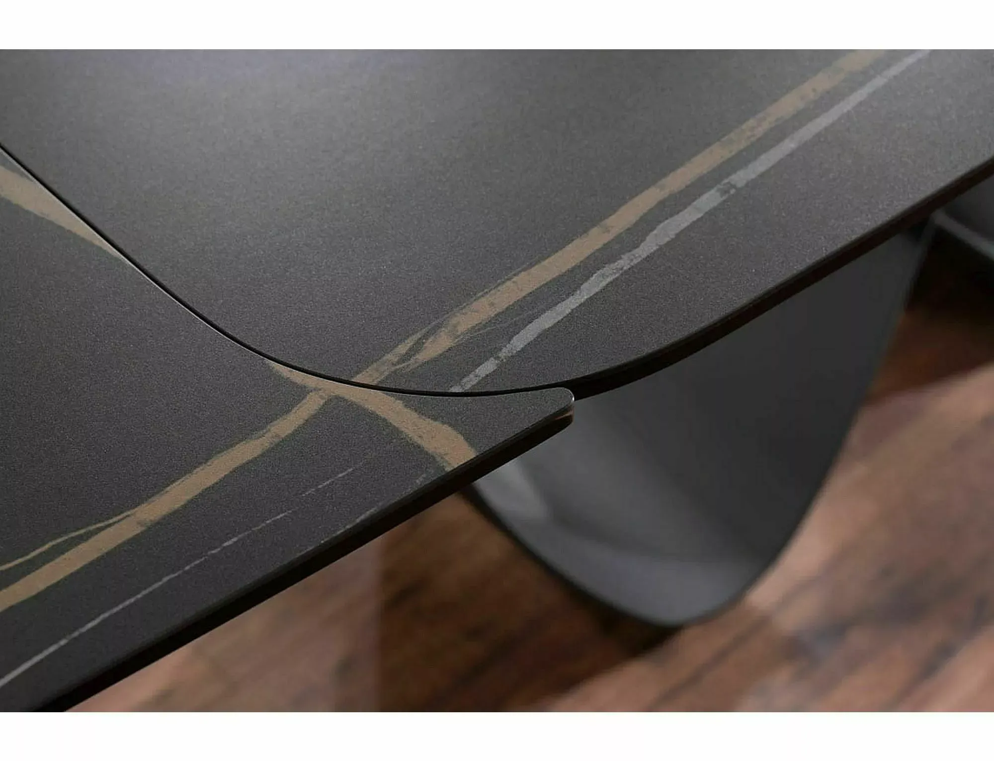 Stół rozkładany INFINITY CERAMIC 95x160(240) Azario Black czarny stelaż czarny - INFINITYCBC160