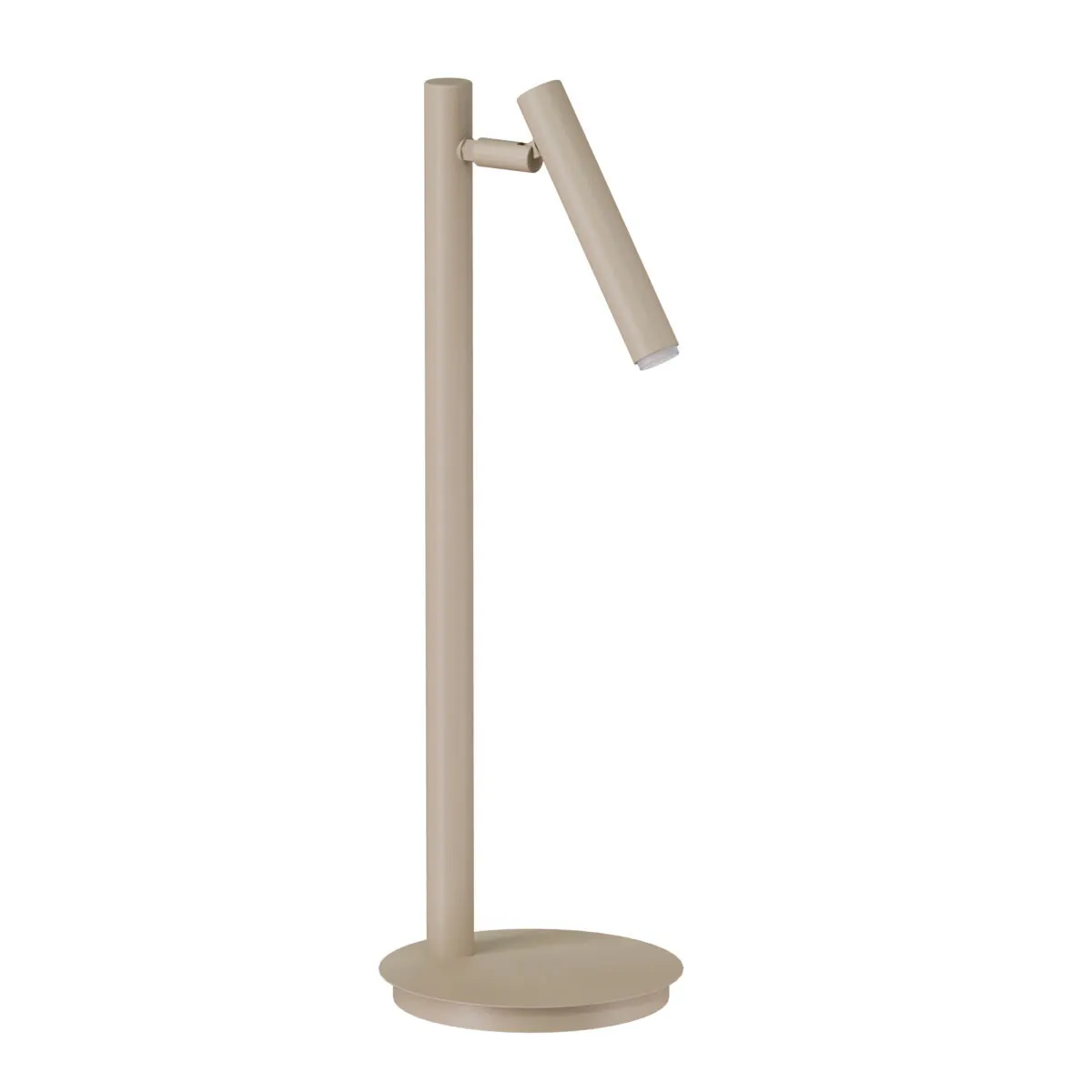 Lampka SOPEL ciepły beż stojak, lampa, biurkowa, beżowy, metaliczny