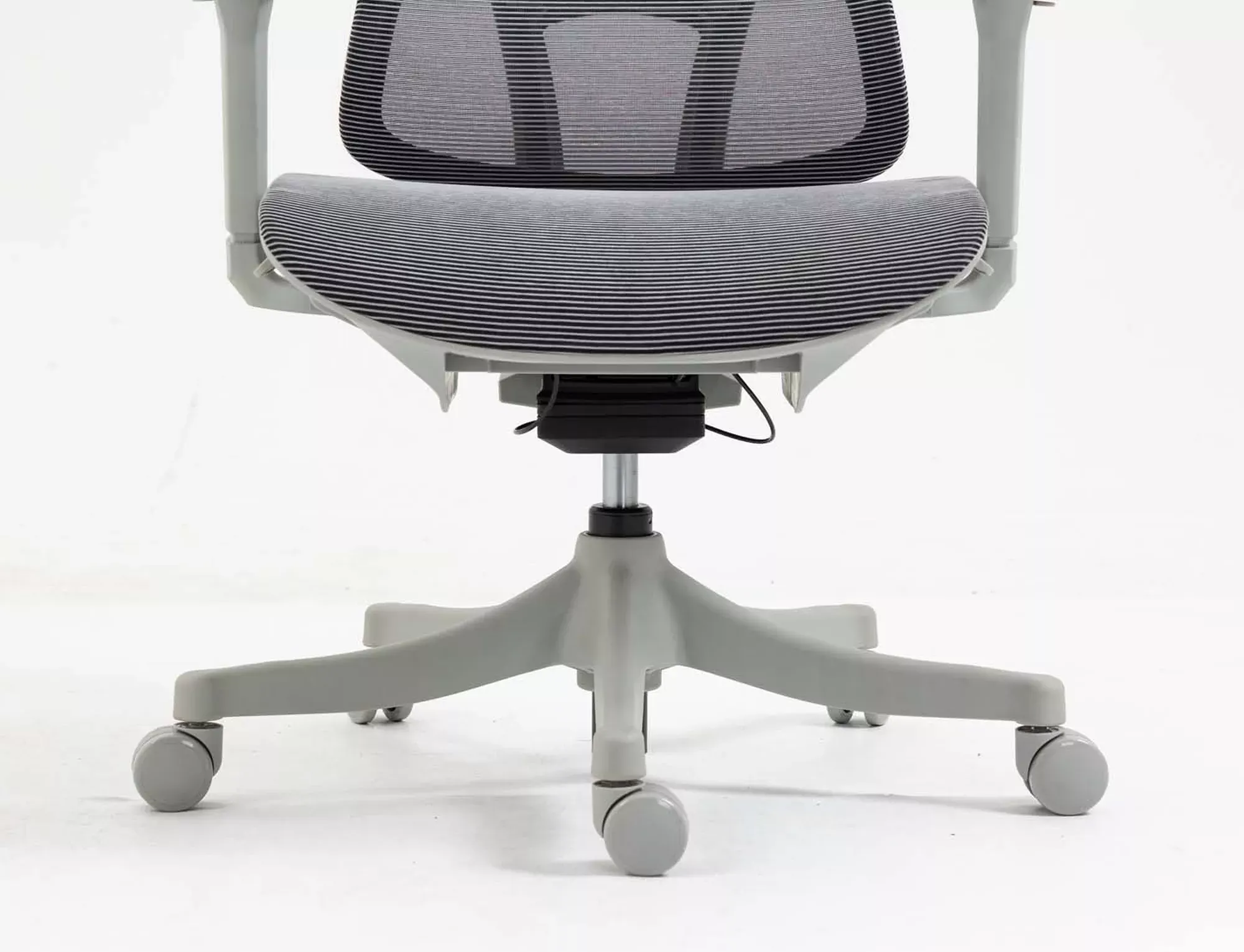 Fotel obrotowy biurowy WINNER z zagłówkiem ergonomiczny szary - OBRWINNERSZ