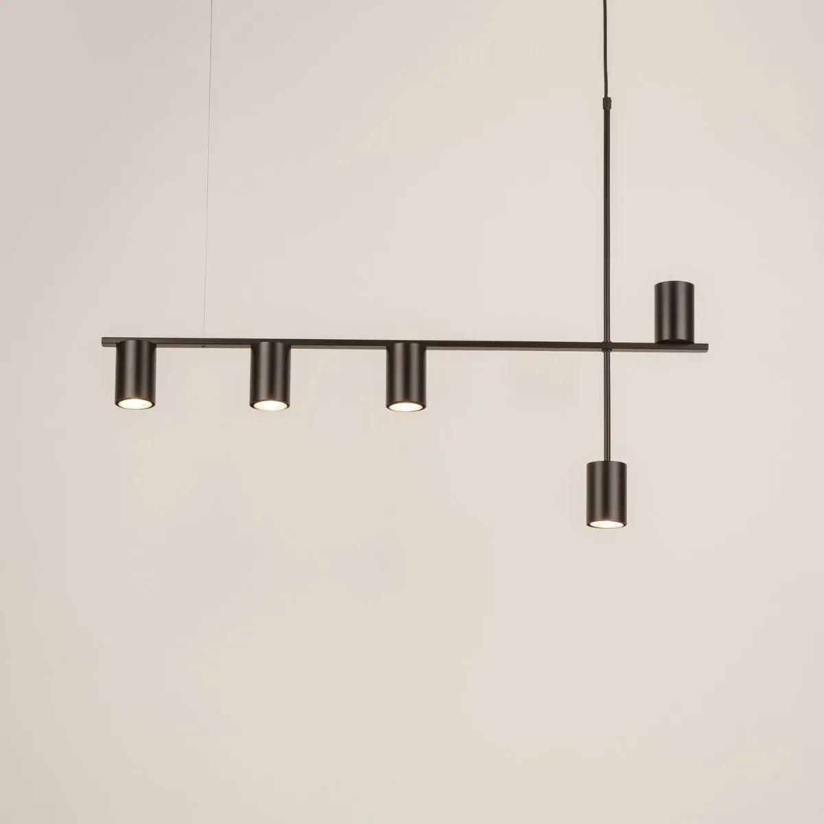 Lampa wisząca VENDO 5 czarna - SI_33692