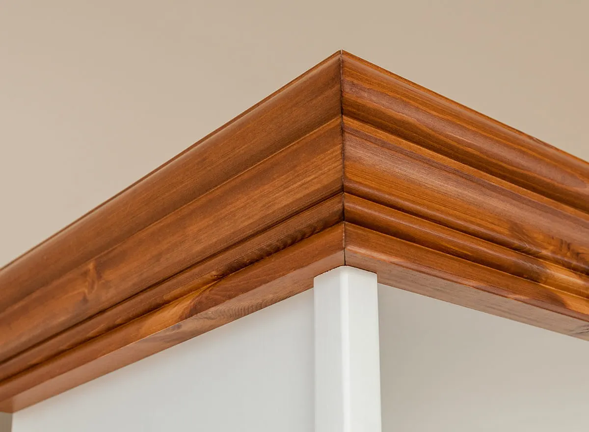 Regał sosnowy Toskania Kolor: biały, bejca - PL2050BS