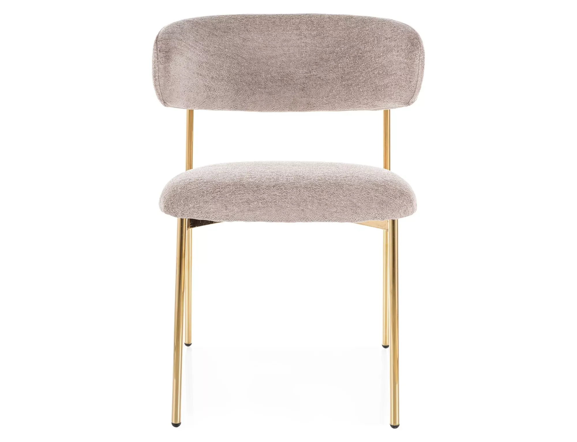 Krzesło jadalniane ELTON RAVEN ciemnobeżowe/złote nogi - ELTONRZLCBE