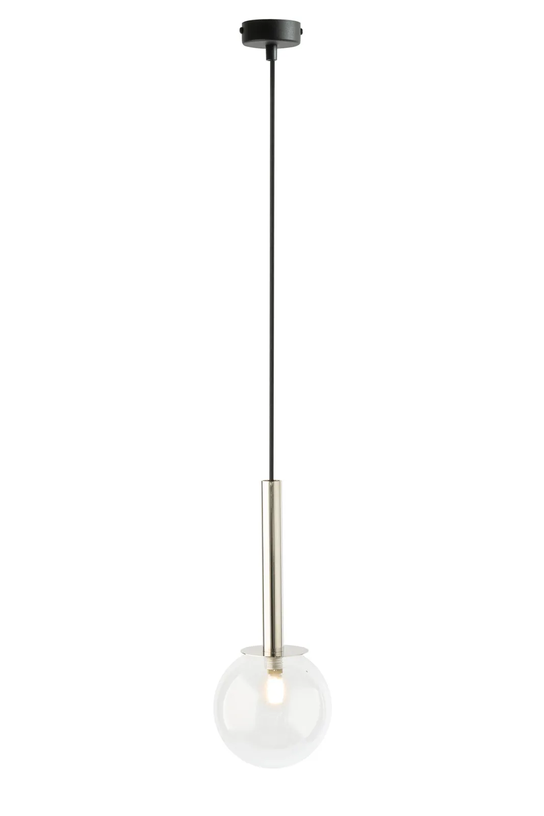 Lampa wisząca DAISY 1 czarno-srebrna