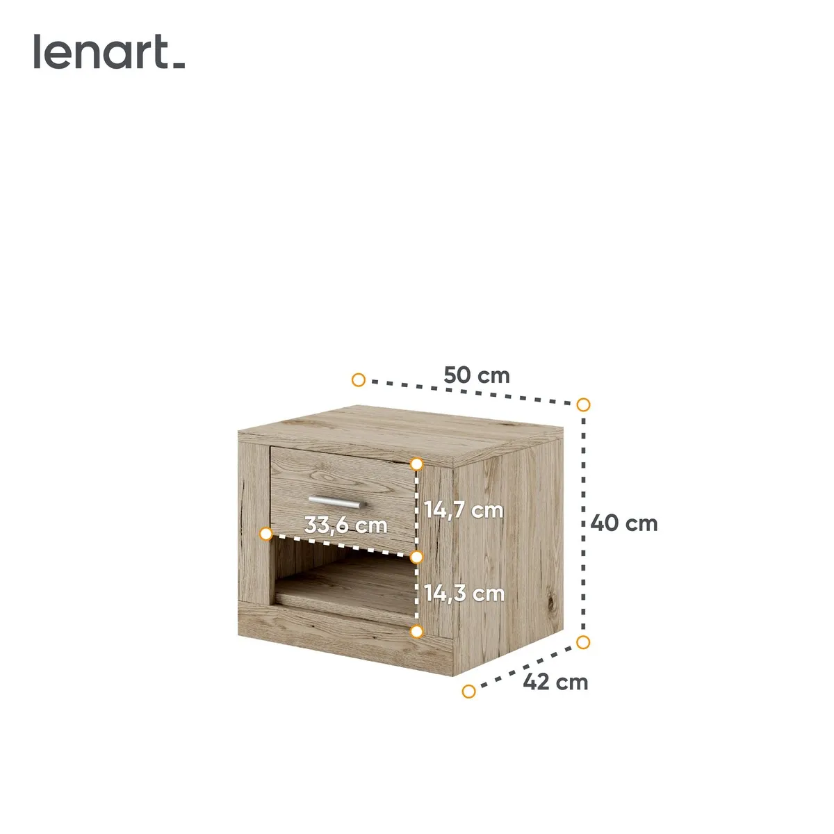 Szafka nocna Idea 07 san remo - ID7SR