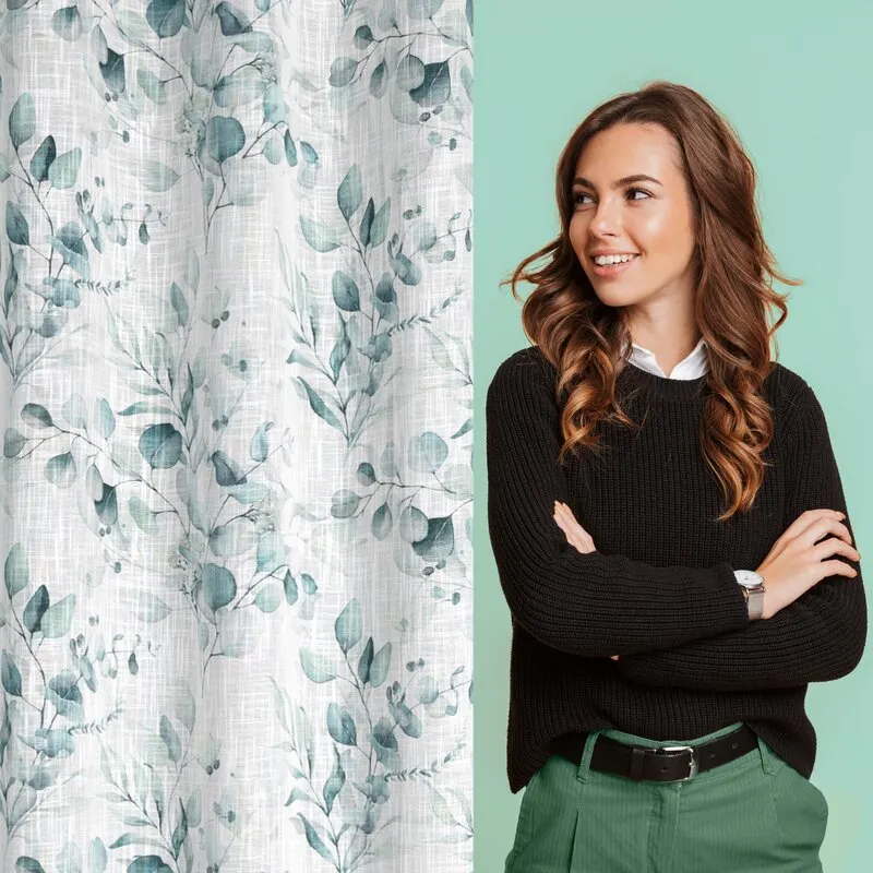 ZASŁONA SENA 140 X 250 CM BIAŁY - EU_452811