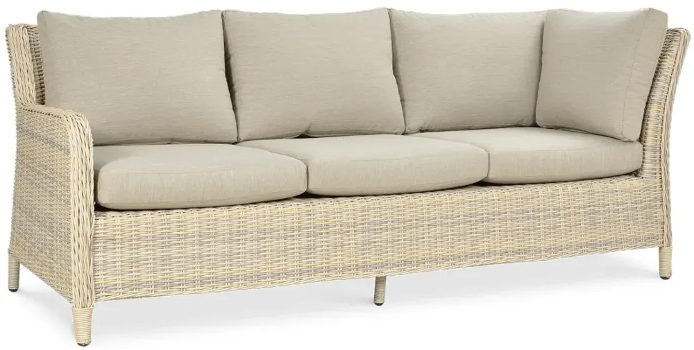 Narożnik ogrodowy modułowy MARYLAND DINING ze stołem technorattan beżowy - FG001679