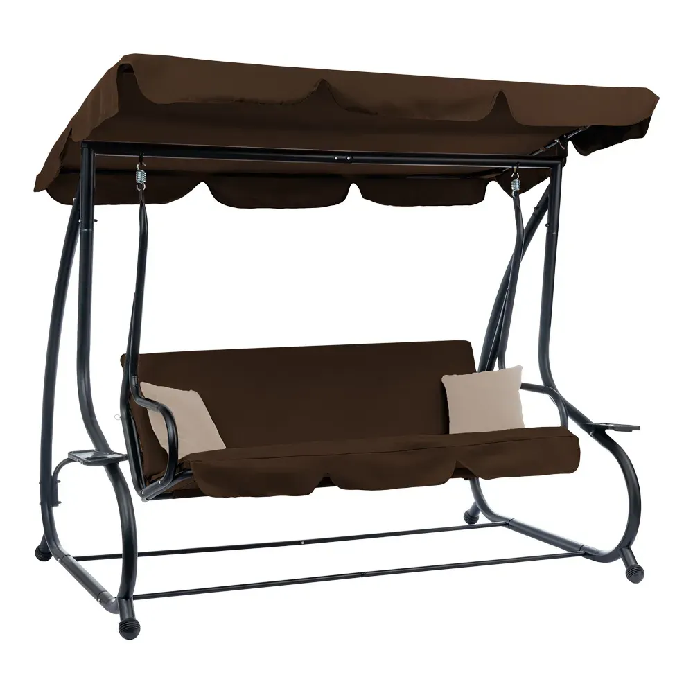 Huśtawka ogrodowa PEGI (C) 3-osobowa brązowa