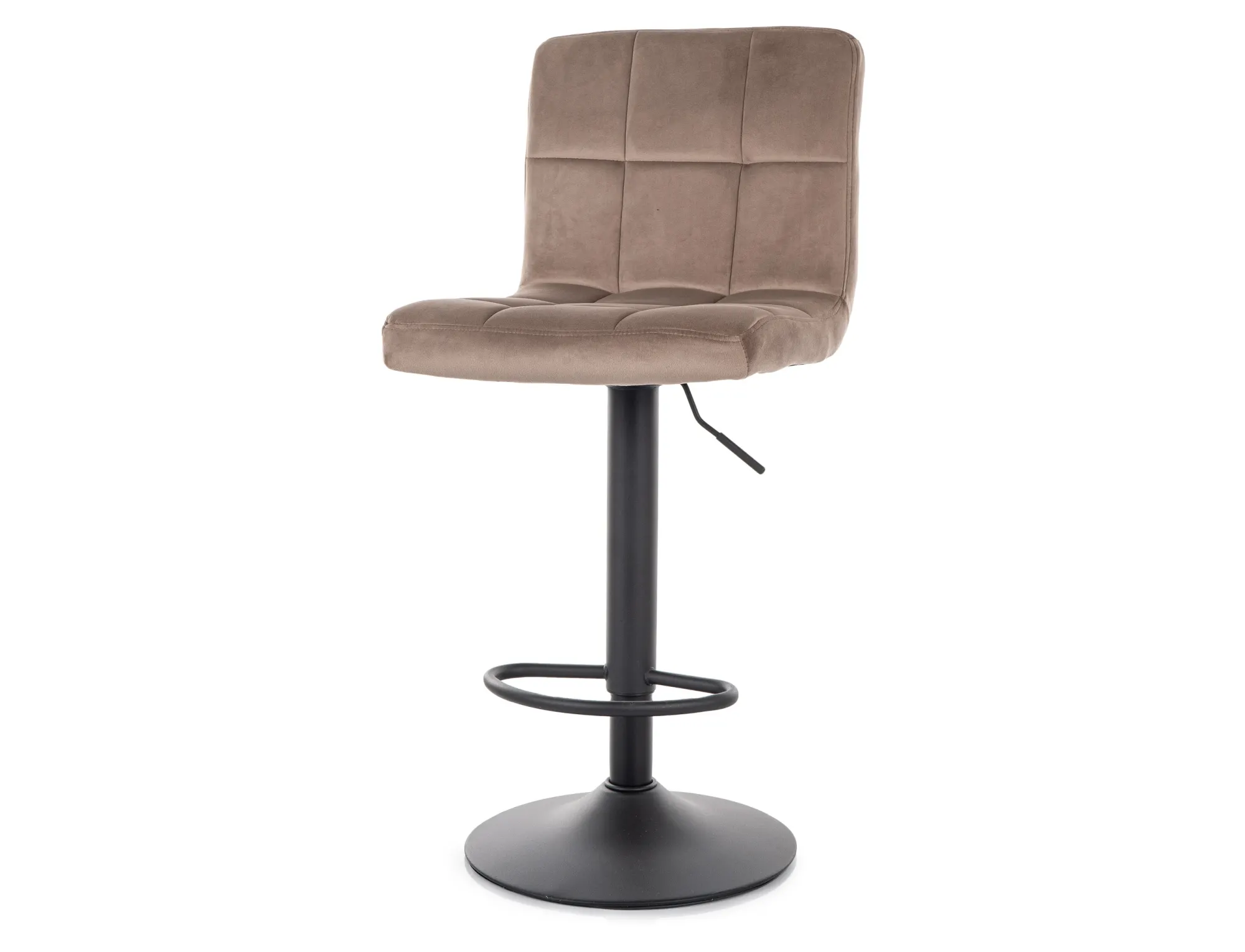 HOKER C-105 VELVET CZARNY STELAŻ / CIEMNY BEŻ BLUVEL 40 Signal — zdjęcie 3