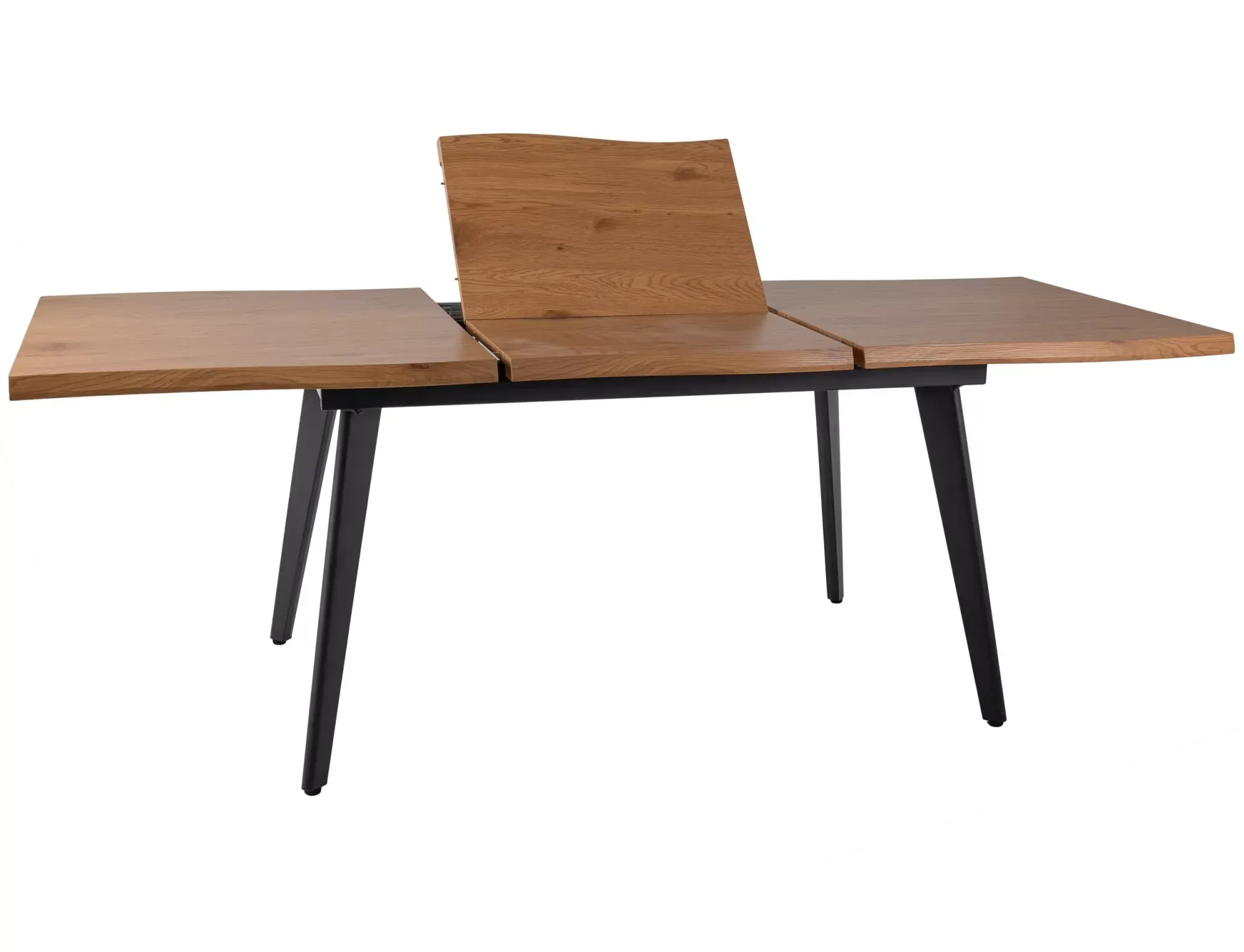 Stół rozkładany FRESNO 80x120-180 dąb naturalny czarny - FRESNODC1201