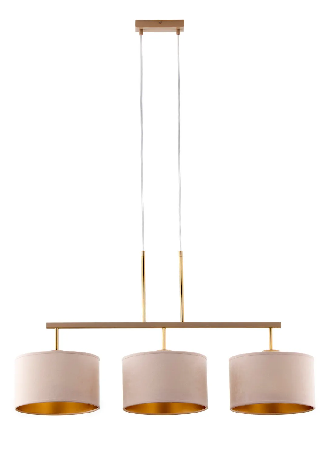 Lampa wisząca MARII 3 beżowy złoty