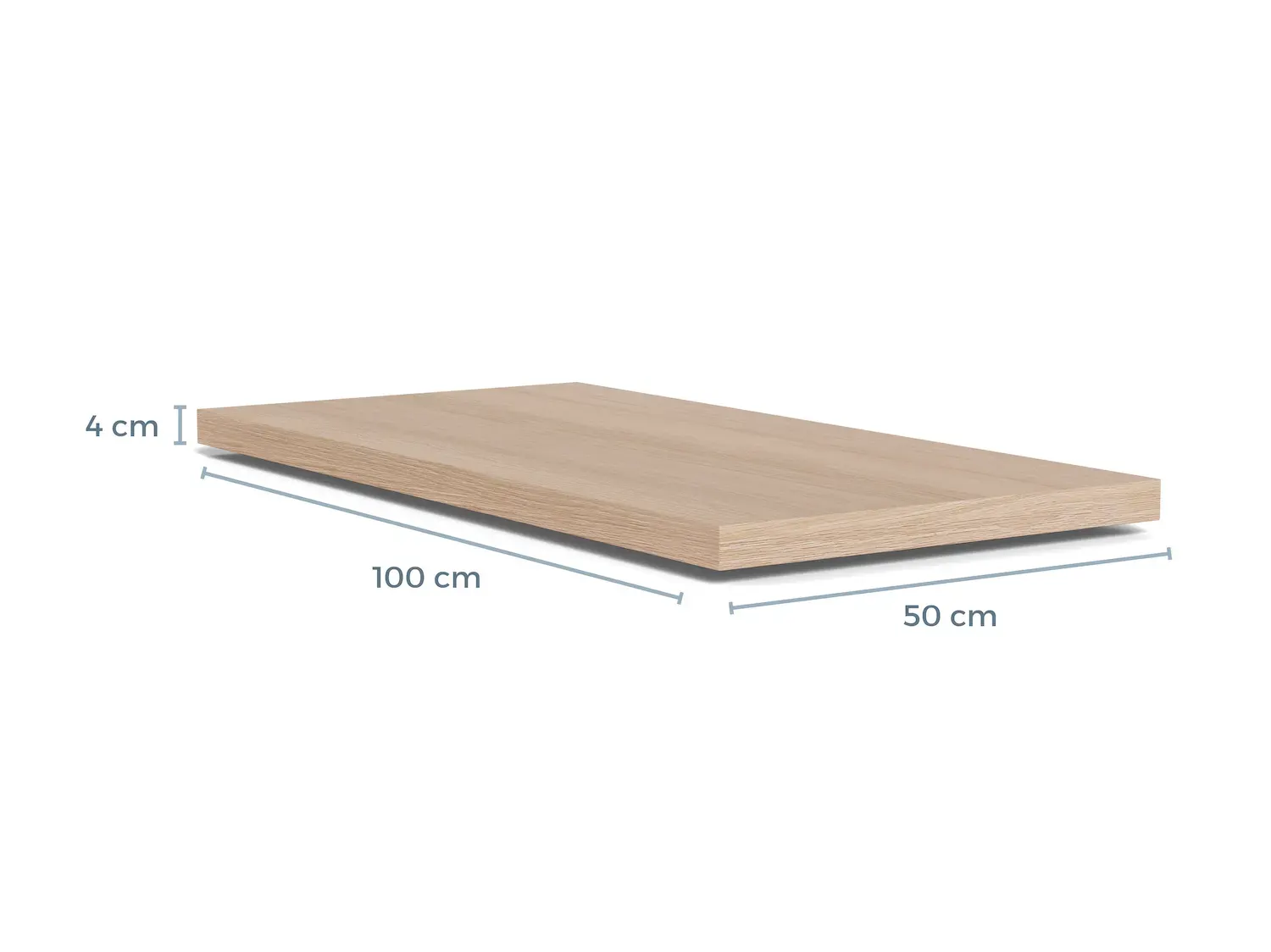 Wkładka przedłużająca (zestaw 2 szt.) do stołu LAMBERTH 50x100cm dąb bielony - 0000115097