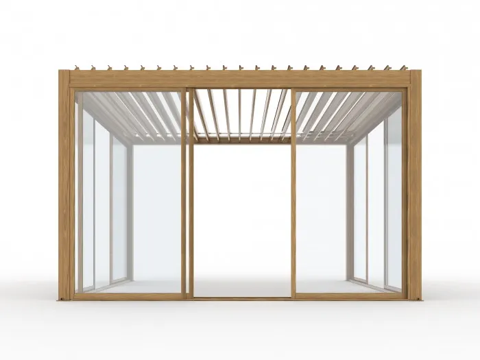 Drzwi przesuwne szklane LUXE 270x218cm do 3m drewno v2 - MI_5905610251598