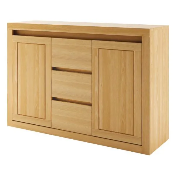 Komoda dębowa KD313 Naturalny DREWMAX — zdjęcie 3