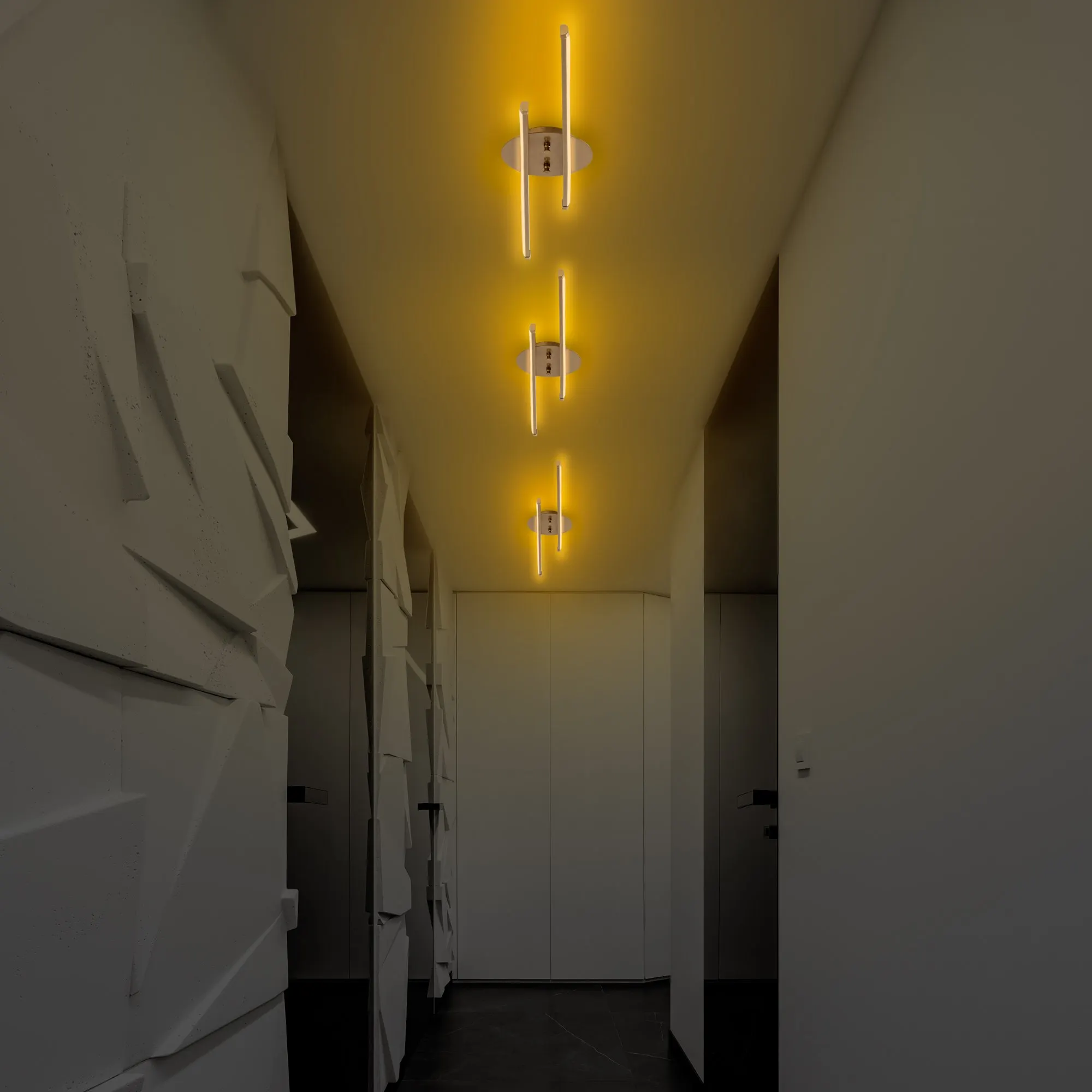 Żyrandol liniowy LED UMUT 86cm złoty biały - ASI_119FRS1504